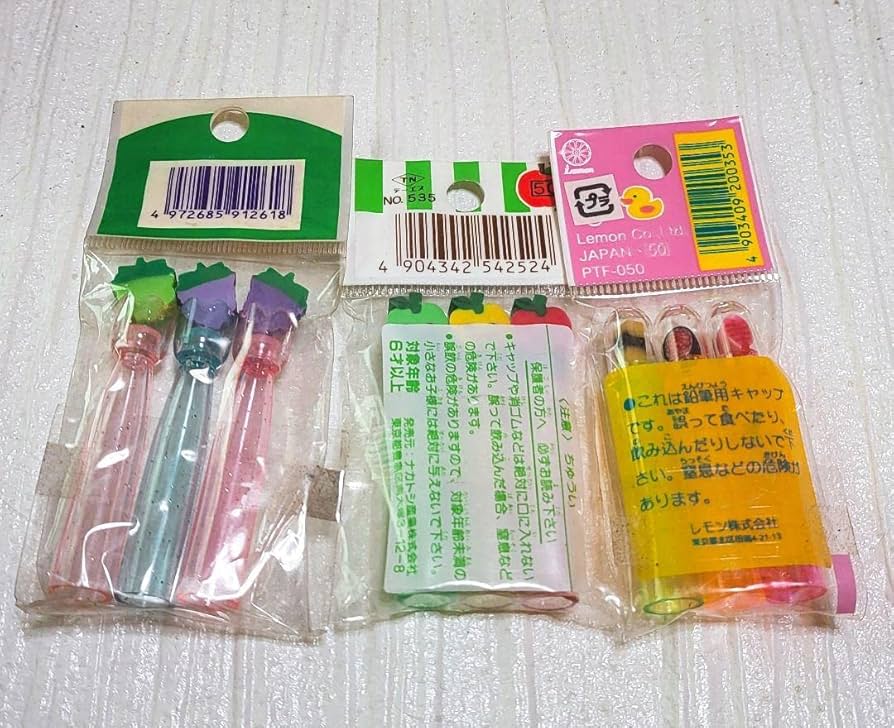 Amazon.co.jp: 当時物 ファンシーキャップ 鉛筆キャップ 昭和